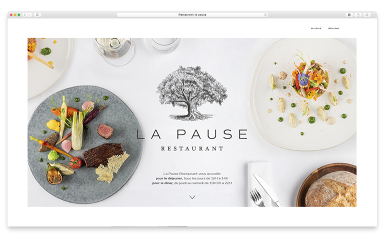 restaurant la pause site web 3