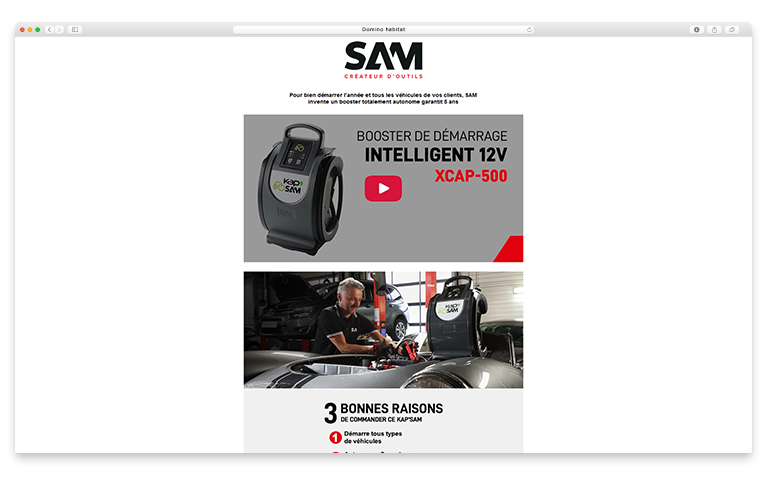 SAM site web 3