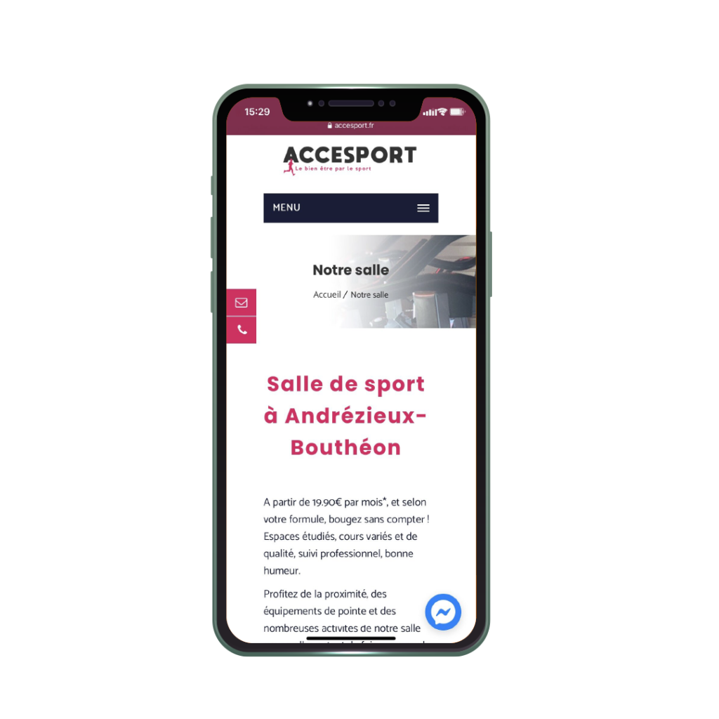 Accesport site internet responsive