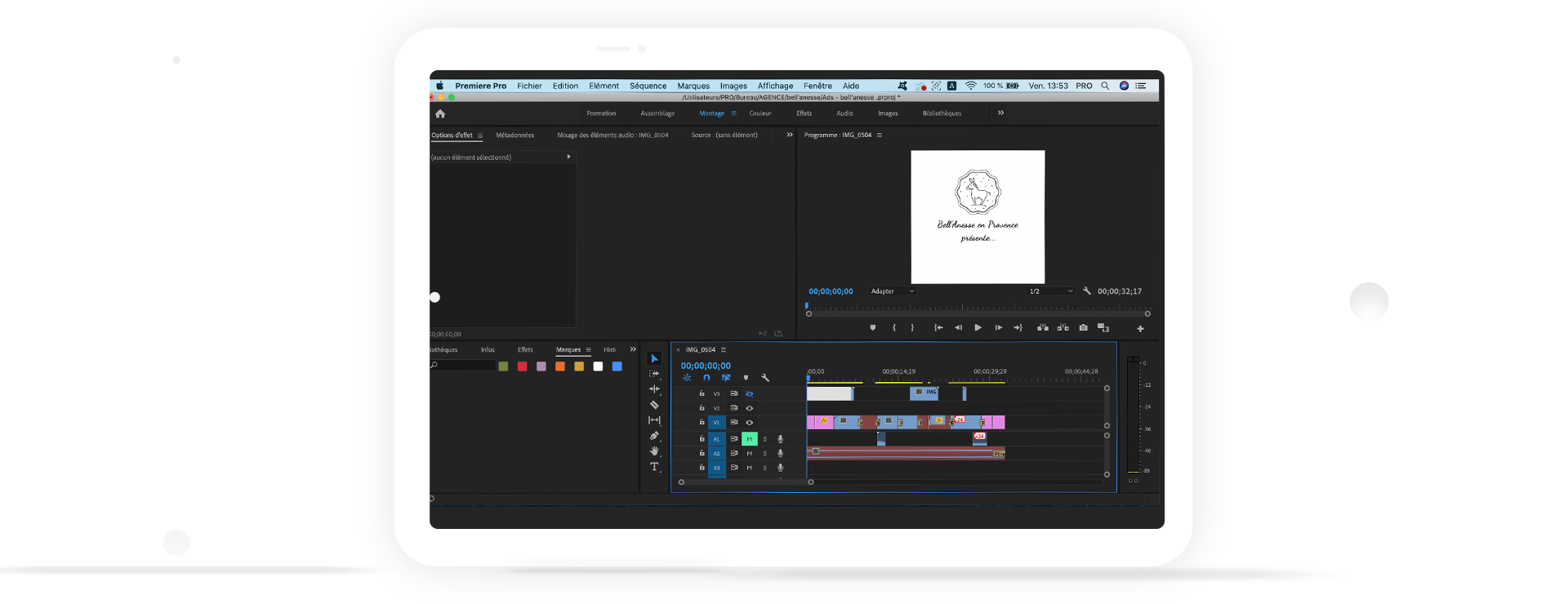 mockup premiere pro bell anesse en provence