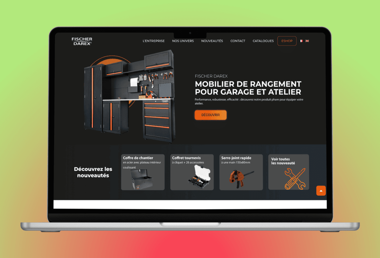 Création du site vitrine institutionnel Fischer Darex