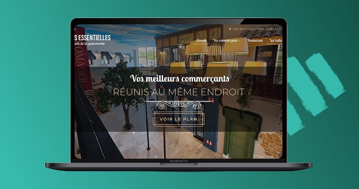 Création site vitrine pour les Halles Essentielles