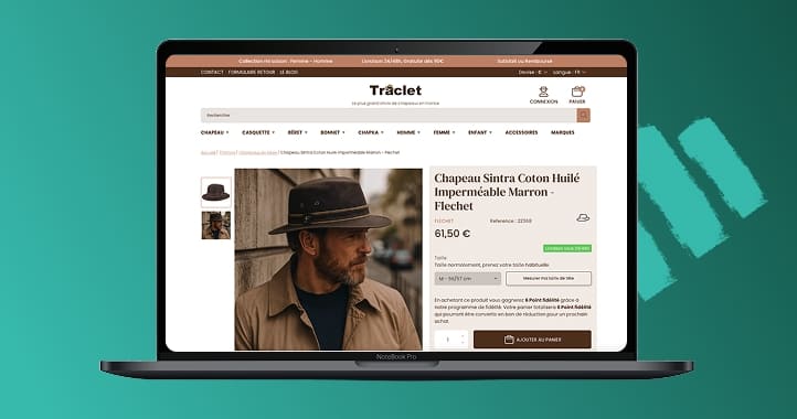 Chapellerie Traclet : de la migration technique à la maintenance corrective et SEO